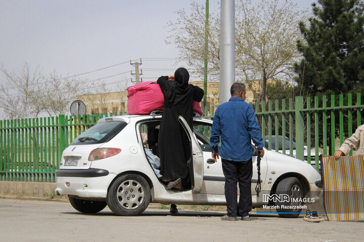 آخرین روز تعطیلات نوروزی در باغ فدک