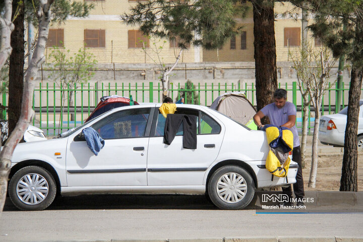 آخرین روز تعطیلات نوروزی در باغ فدک