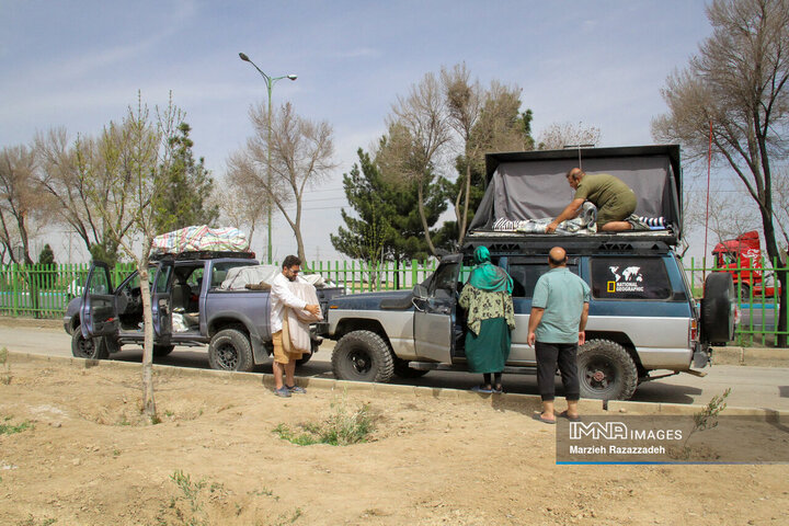 آخرین روز تعطیلات نوروزی در باغ فدک