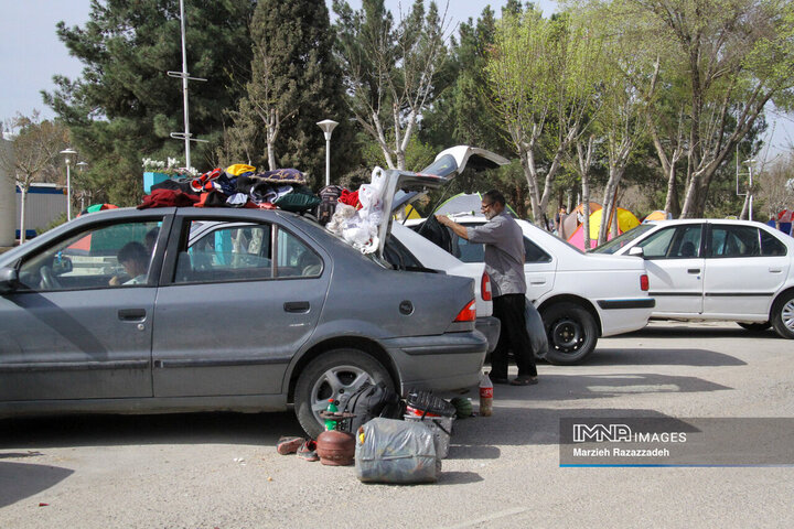 آخرین روز تعطیلات نوروزی در باغ فدک