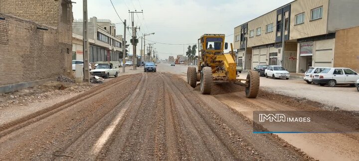 پیشرفت ۵۵ درصدی پروژه تعریض خیابان شهید زرین