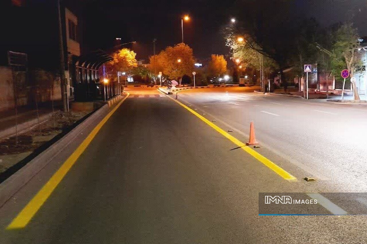 معابر منطقه یک اصفهان با روش نانو خط‌کشی شد