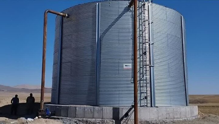 بهره‌برداری از مخزن ۵۰۰ مترمکعبی شهرستان فراهان