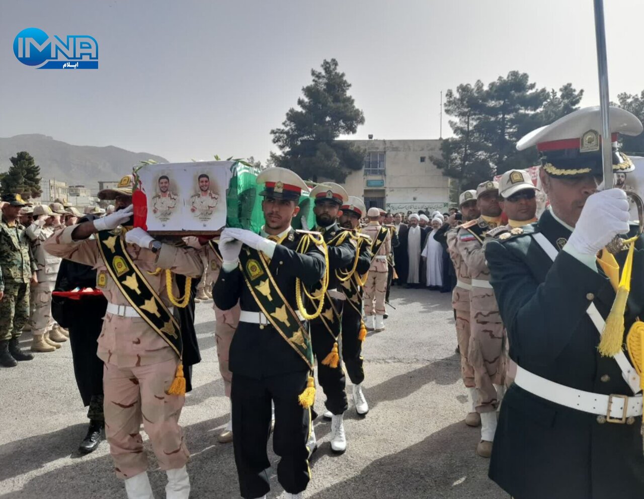 مراسم تشییع پیکر پاک شهدای مرزبانی در ایلام برگزار شد + فیلم و تصاویر