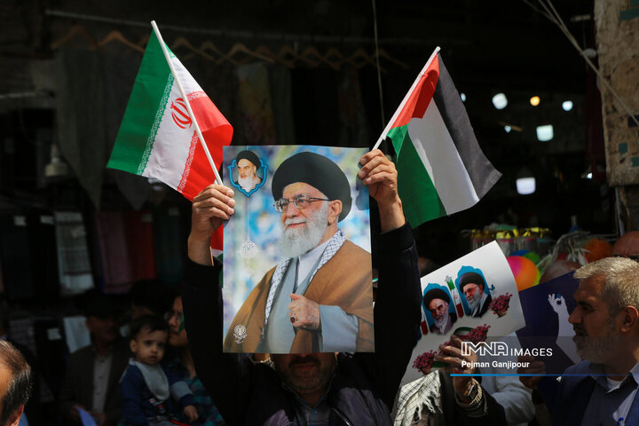 تجمع اعتراضی بازاریان اصفهان در محکومیت جنایات رژیم صهیونیستی