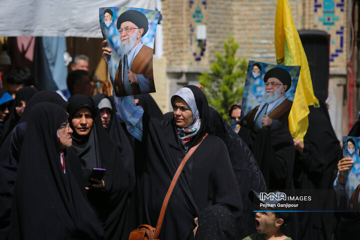 تجمع اعتراضی بازاریان اصفهان در محکومیت جنایات رژیم صهیونیستی