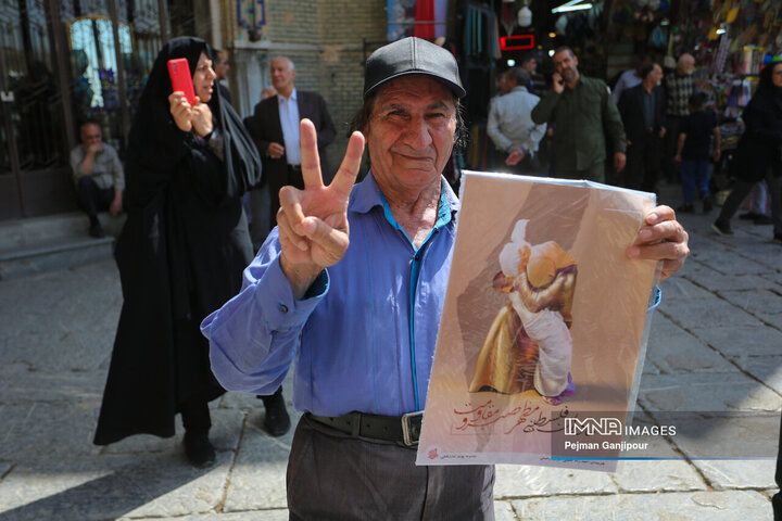 تجمع اعتراضی بازاریان اصفهان در محکومیت جنایات رژیم صهیونیستی