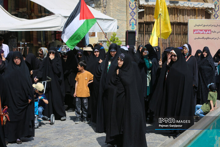 تجمع اعتراضی بازاریان اصفهان در محکومیت جنایات رژیم صهیونیستی