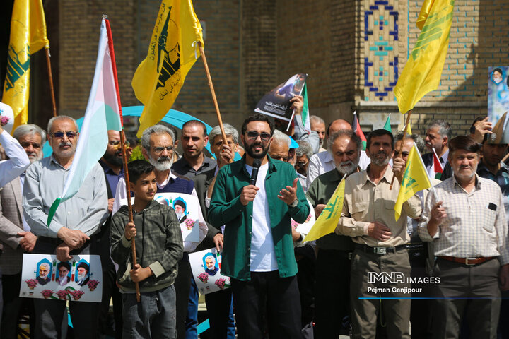 تجمع اعتراضی بازاریان اصفهان در محکومیت جنایات رژیم صهیونیستی