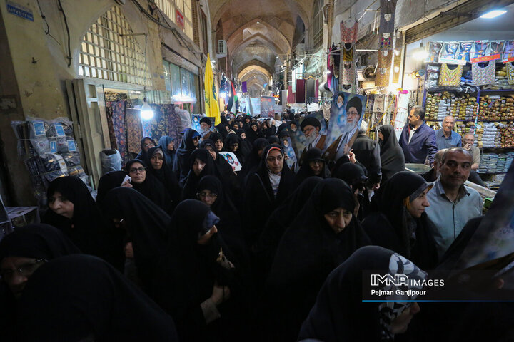 تجمع اعتراضی بازاریان اصفهان در محکومیت جنایات رژیم صهیونیستی