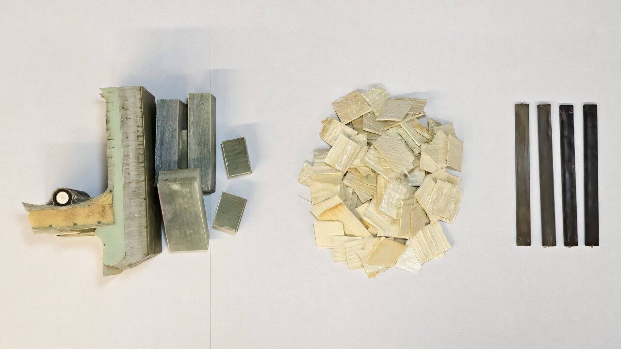 بازیافت توربینهای بادی برای ساخت پلاستیکهای بادوام