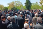 پیکر استاد «احمد زمانی» در آرامستان باغ رضوان آرام گرفت