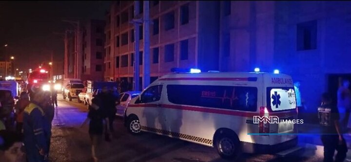 آتش‌سوزی در مسکن مهر آبادان ۱۴ مصدوم برجای گذاشت