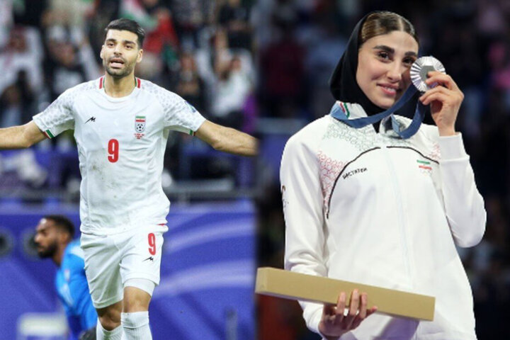 مهدی طارمی و ناهید کیانی ورزشکاران سال ۱۴۰۳ ایران