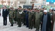 جمعی از فرماندهان و کارکنان ارتش با آرمان‌های بنیان‌گذار انقلاب تجدید میثاق کردند