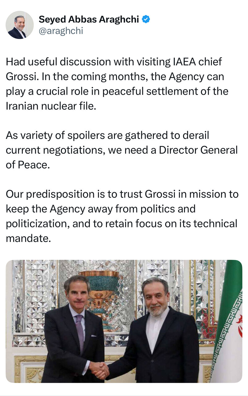 به یک «مدیرکل صلح» نیاز داریم