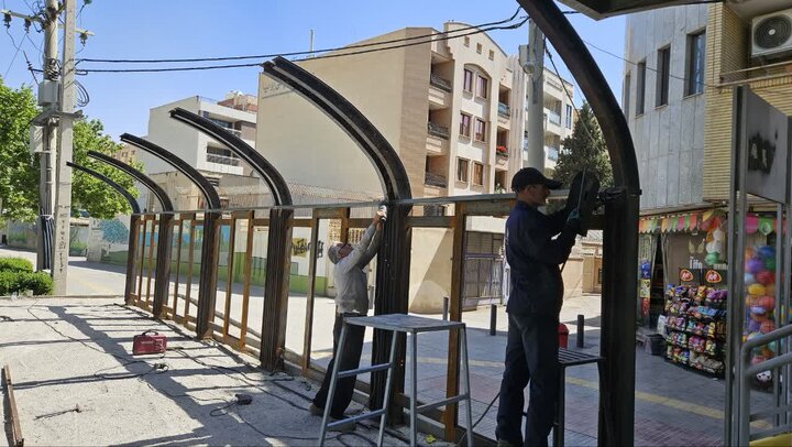 احداث ایستگاه‌های اتوبوس تندرو در خیابان پروین