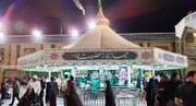 خدمت‌رسانی رزمندگان لشکر ۱۴ امام حسین (ع) در چایخانه حضرت رضا (ع)