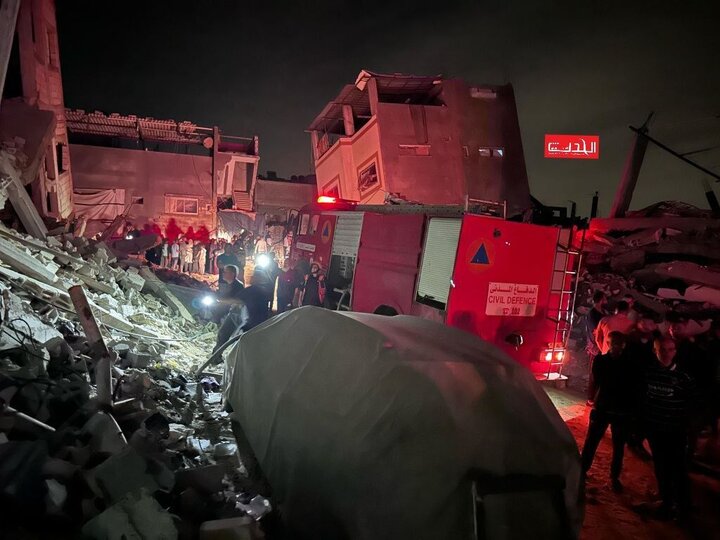 بمباران یک منزل مسکونی در شهر غزه؛ ۶ نفر شهید شدند