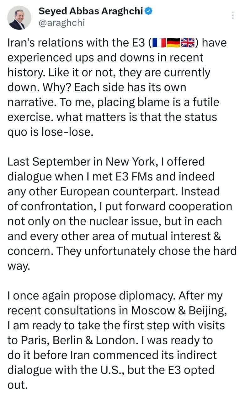 روابط با اروپا در وضعیت «باخت-باخت» است