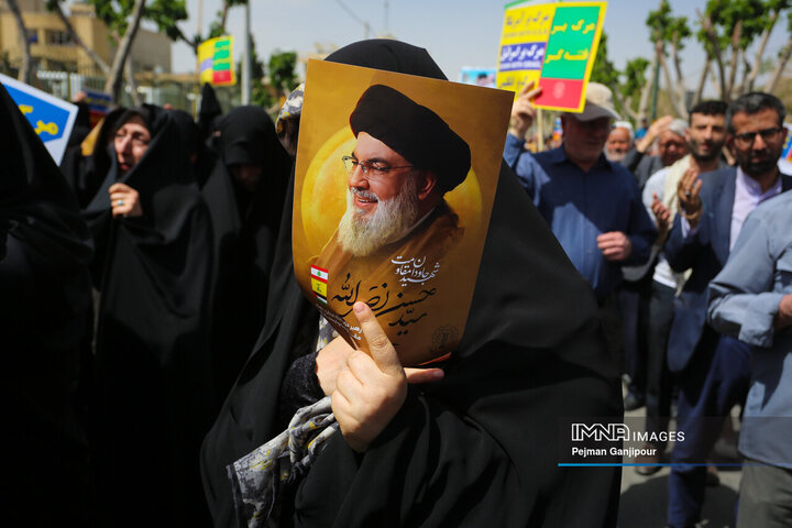 راهپیمایی مردم اصفهان در حمایت از مردم مظلوم غزه