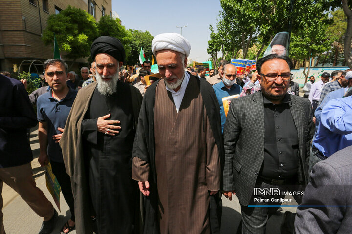 راهپیمایی مردم اصفهان در حمایت از مردم مظلوم غزه