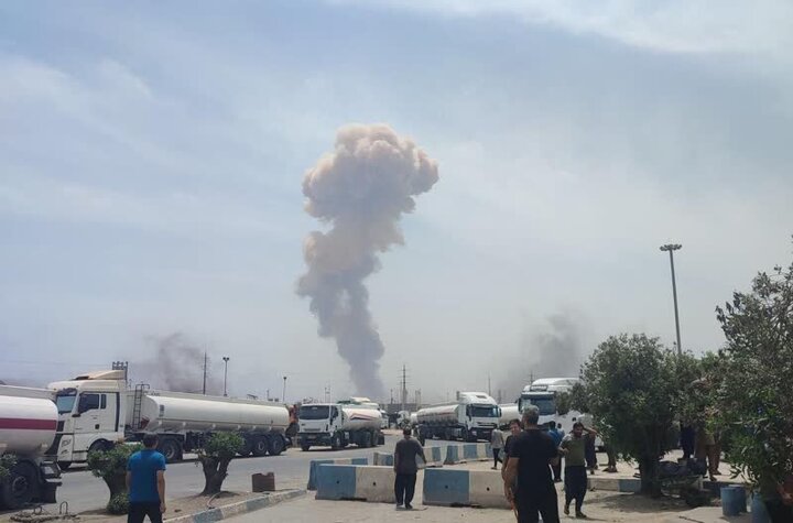 فیلم| آخرین وضعیت انفجار در بندر شهید رجایی