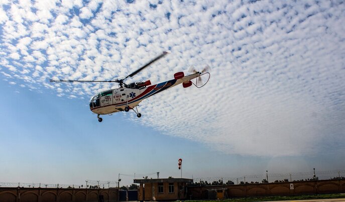 اعزام تیم هوایی هلال احمر کرمان به هرمزگان