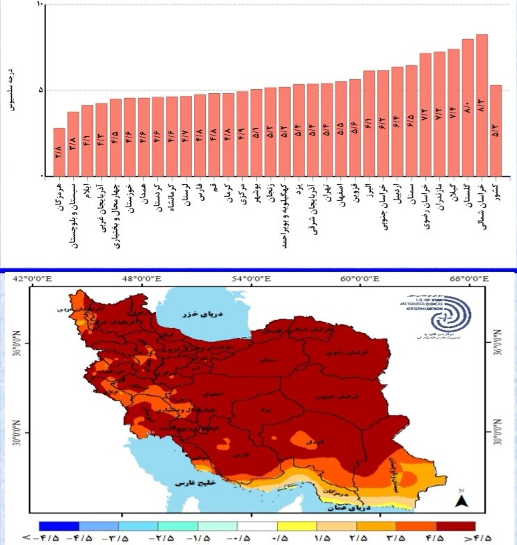 بارش ۱۳ استان از میانگین بلندمدت بیشتر بود + جزئیات جدیدترین پیش بینی بارش ها در ایران