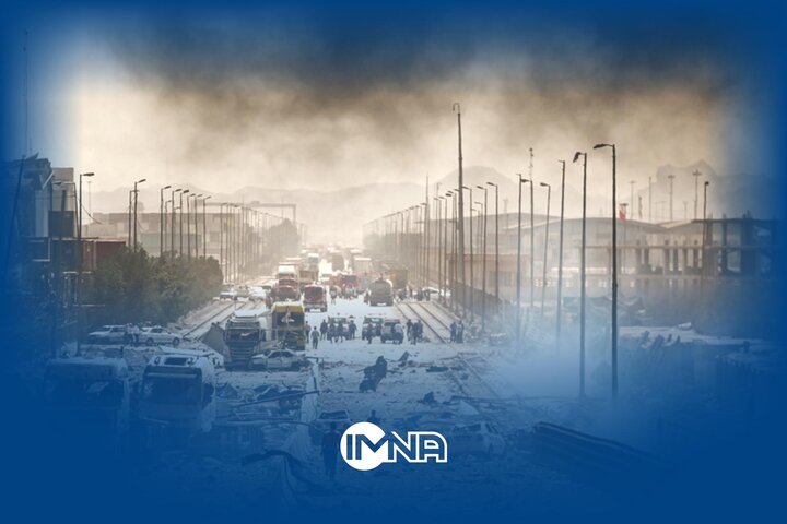 فیلم| نمای هوایی از آخرین وضعیت محل حادثه در اسکله شهید رجایی بندرعباس