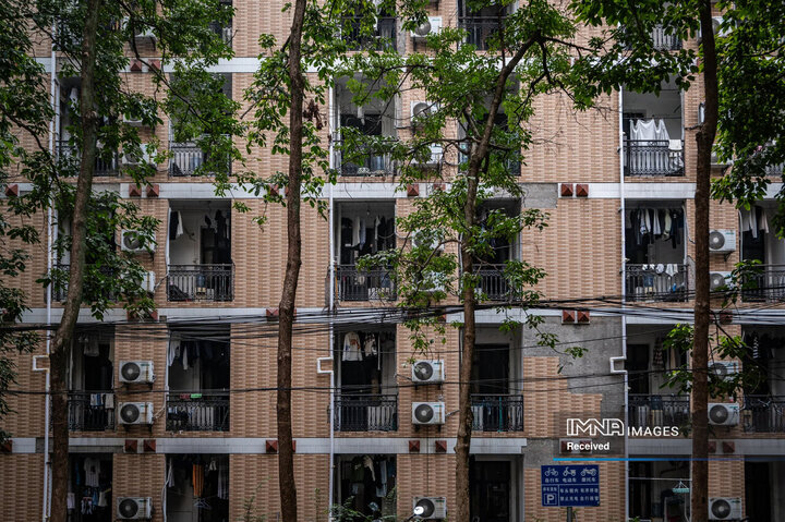 قامتگاه های دانشجویی در محوطه دانشگاه چونگ کینگ در منطقه Shapingba