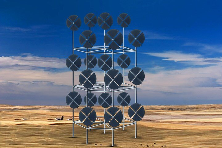 اختراع توربین بادی به قدرت ۱۰۰ توربین معمولی