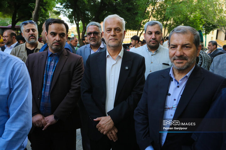 آیین افتتاح گذر صلح و دوستی در اصفهان