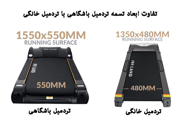 مقایسه ابعاد تسمه خانگی با باشگاهی