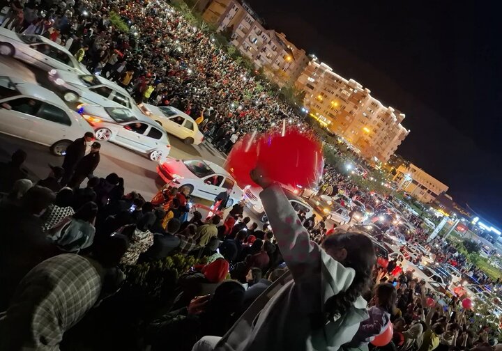 مارش قهرمانی در خیابان‌های تبریز + فیلم