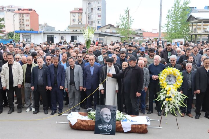 مراسم تشییع بهمن صالح‌نیا در بندرانزلی برگزار شد