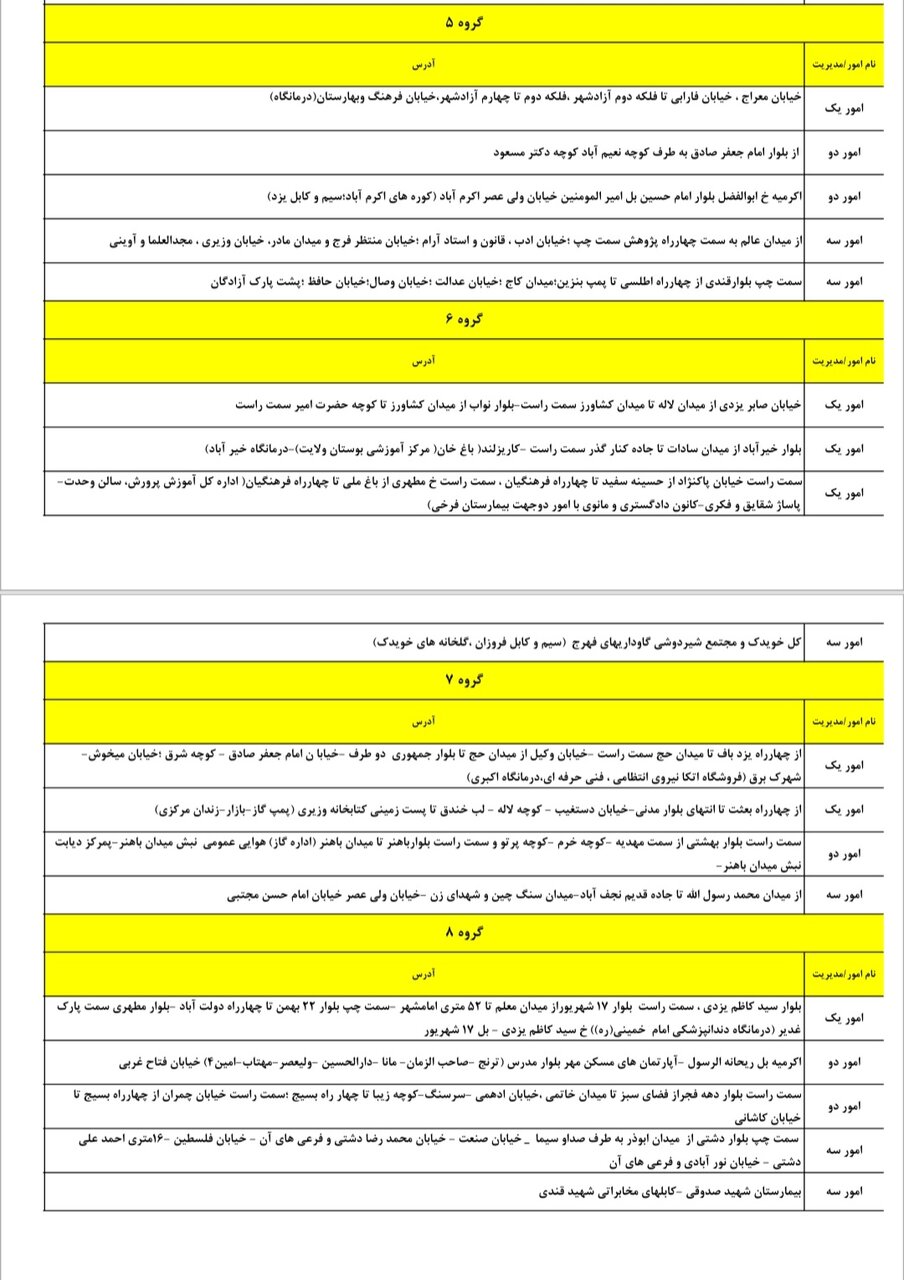 جدول خاموشی و قطعی برق فردا ۱۴ اردیبهشت در یزد/ ساعت قطعی برق در یزد افزایش یافت