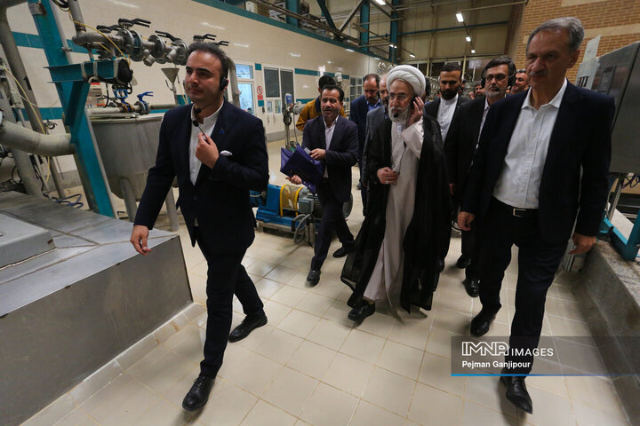 بازدید دادستان کل کشور از پالایشگاه غلات گلشهد