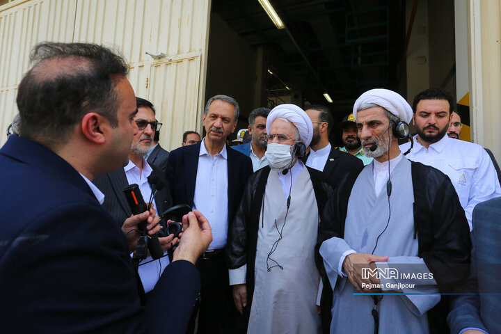 بازدید دادستان کل کشور از پالایشگاه غلات گلشهد