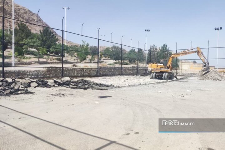 احداث مجموعه ورزشی روباز در پارک کوهستانی قائمیه