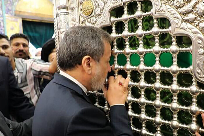 تشرف وزیر امور خارجه به زیارت حرم حضرت فاطمه معصومه (س)