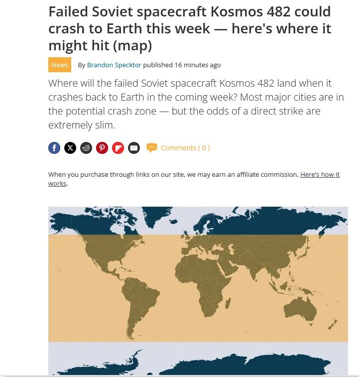 سقوط احتمالی کاوشگر شکست خورده کهکشان ۴۸۲