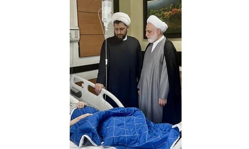 عیادت رئیس قوه قضائیه از حضرت آیتالله نوری همدانی