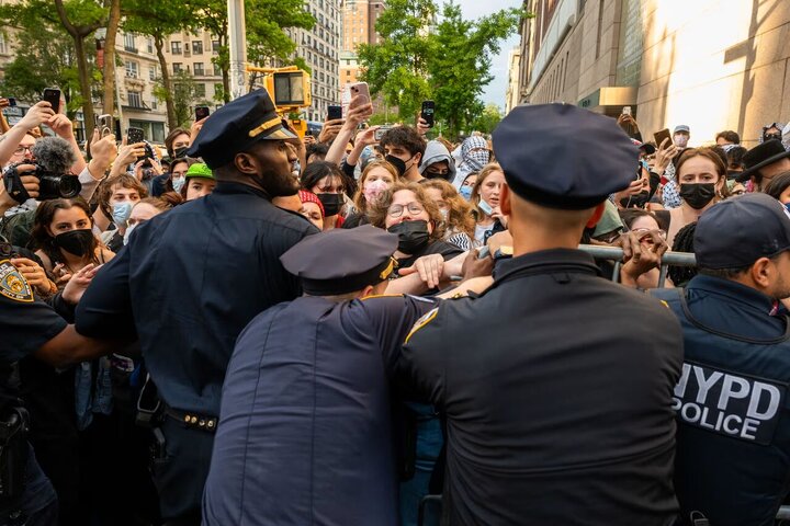 پلیس آمریکا ۷۸ حامی فلسطین را در دانشگاه کلمبیا بازداشت کرد