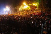 شادی مردم تبریز پس از بازی تراکتور نساجی