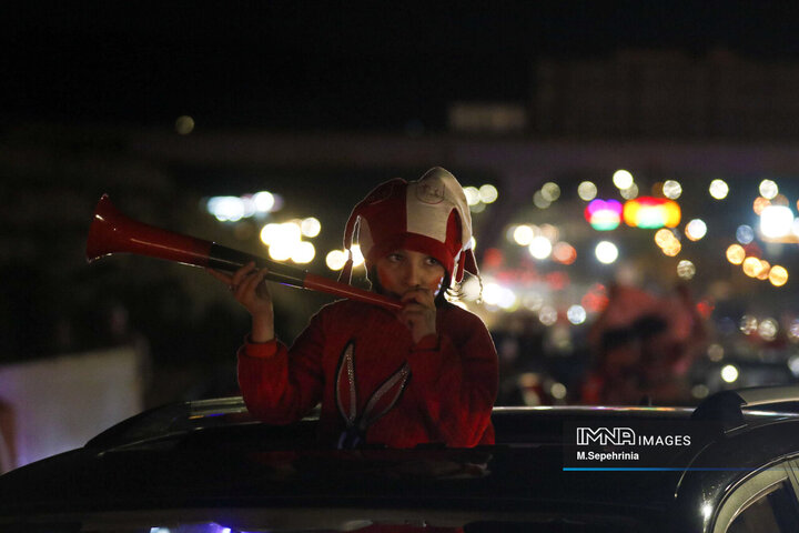 شادی مردم تبریز پس از بازی تراکتور نساجی