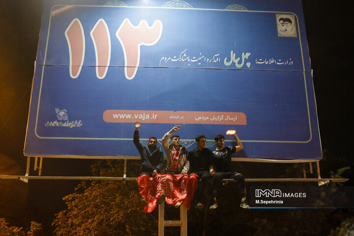 شادی مردم تبریز پس از بازی تراکتور نساجی