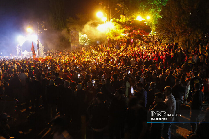 شادی مردم تبریز پس از بازی تراکتور نساجی