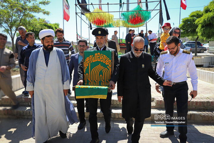 حضور کاروان «زیر سایه خورشید» در بیمارستان های همدان
