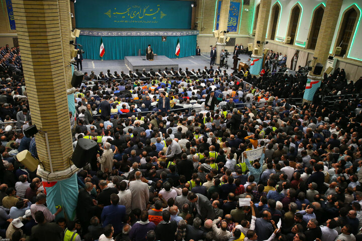 دیدار کارگران با رهبر انقلاب